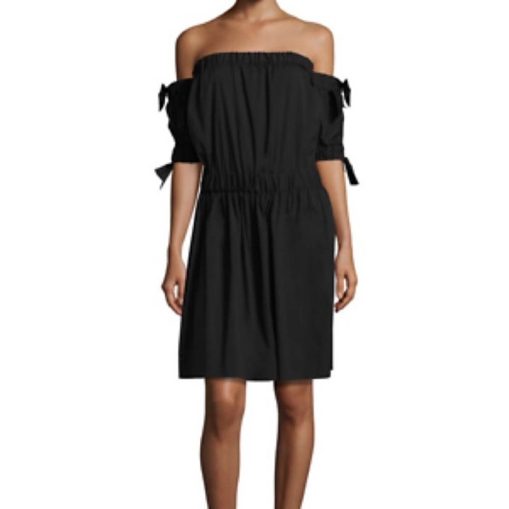Milly Zoey Elegant Black Off-Shoulder Dress